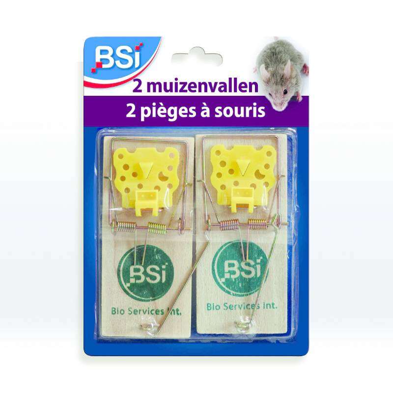 Image du produit BSI - Pi&egrave;ge &agrave; Souris, en bois - (2 pcs)