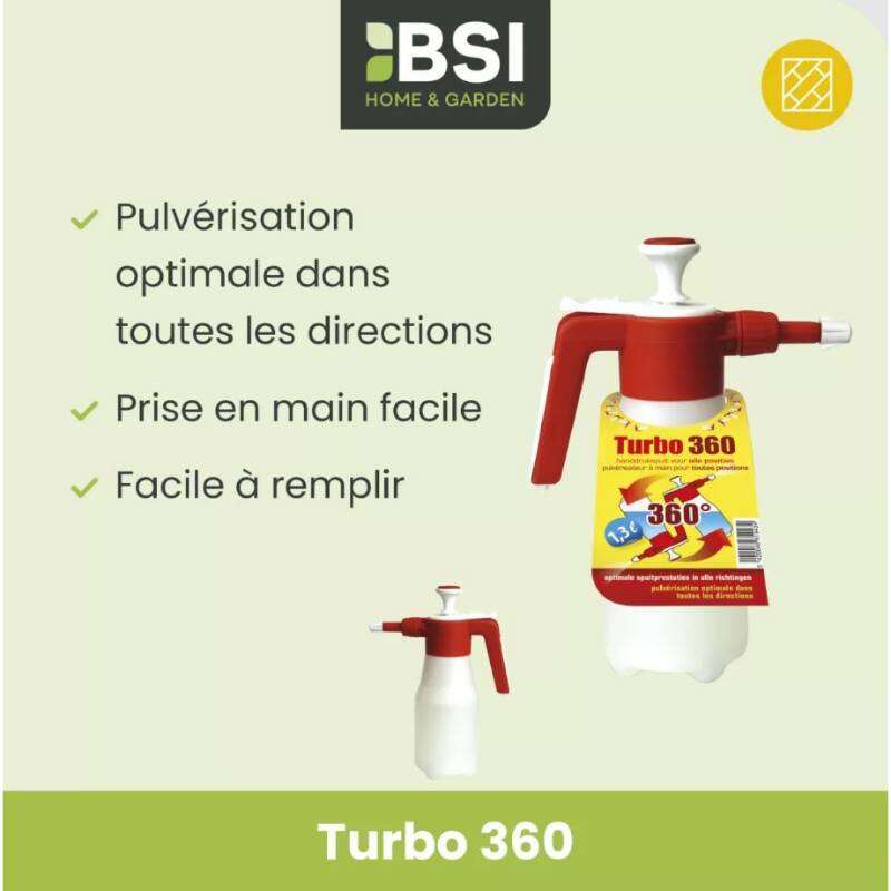 Image du produit BSI - Pulv&eacute;risateur &agrave; main - 360&deg; - 1,3 L