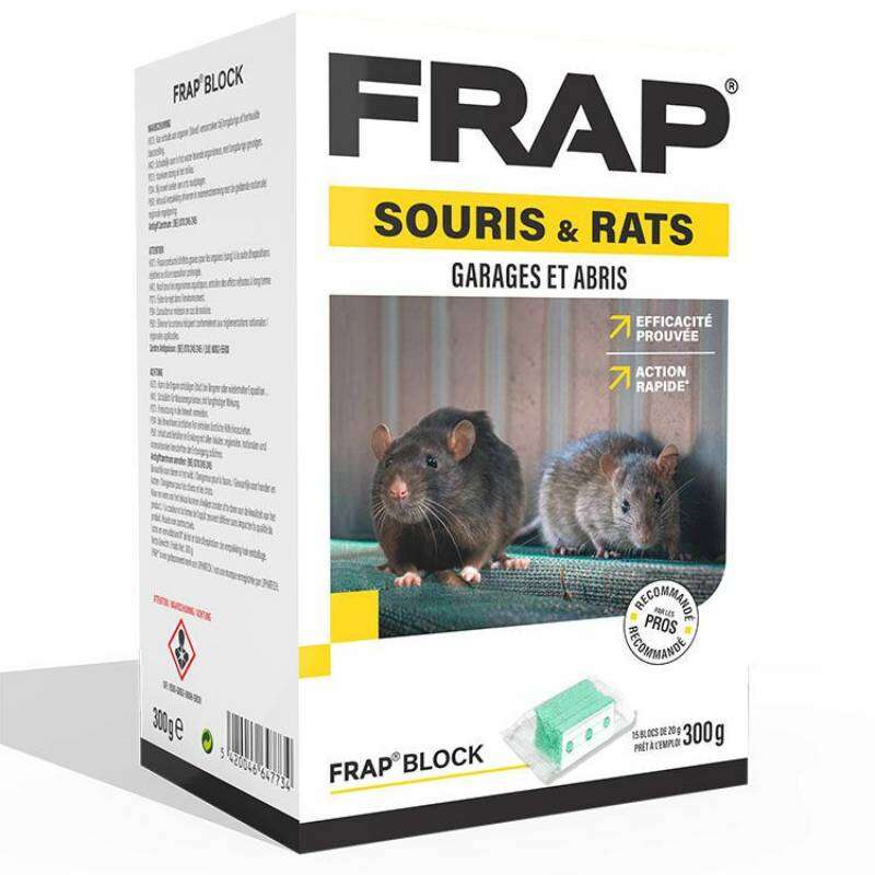 Image du produit FRAP - Souris et Rats - Garages & Abris - (15 blocs de 20 g)