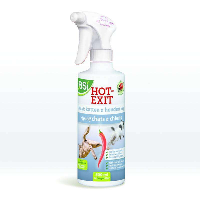 Image du produit BSI - Hot Exit - R&eacute;pulsif Chats et Chiens - (500 ml = 30 m&sup2;)