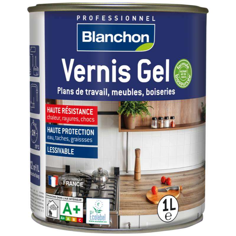 Image du produit Blanchon - Vernis Gel Biosourc&eacute; - Incolore (Satin ou Mat) (1 L)