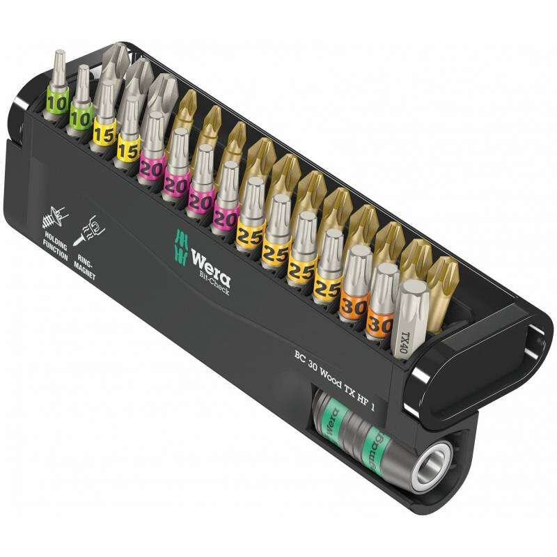 Image du produit Wera - Jeu de 30 Embouts Bois - 30 Wood TX HF 1 - (30 pcs)