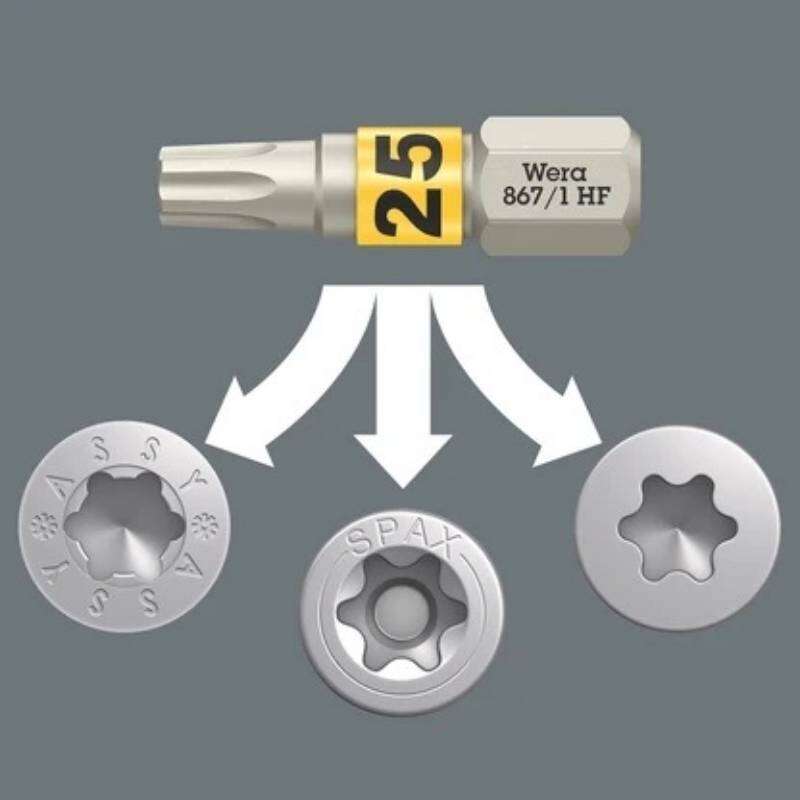 Image du produit Wera - Jeu de 30 Embouts Bois - 30 Wood TX HF 1 - (30 pcs)