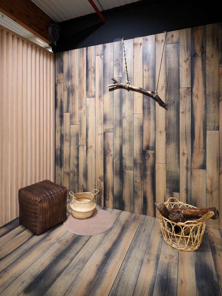 Image du produit VERNILAND - Lambris Mural / Plancher PURE HOME - Pin Maritime - DUPLEX - Rabot&eacute; - 18 x 140 / 170 x 2000 mm (1,24m&sup2;)