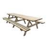 Image du produit Table pique-nique "Mesa", Longueur au choix (pour 6 ou 8 personnes), en sapin blanc autoclav&eacute; (Classe 3)