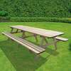 Image du produit Table pique-nique "Mesa", Longueur au choix (pour 6 ou 8 personnes), en sapin blanc autoclav&eacute; (Classe 3)