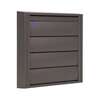 Image du produit Renson&reg;- Grille de Hotte (Evacuation &agrave; Lamelles) (type 433) - Alu Ral 7016 (Anthracite) - 173 x 173 mm