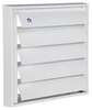 Image du produit Renson&reg;- Grille de Hotte (Evacuation &agrave; Lamelles) (type 433) - Alu Blanc - 210 x 210 mm