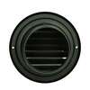 Image du produit Renson&reg;- Grille d'Aspiration Bomb&eacute;e &agrave; Appliquer (type 638) - Noir - &Oslash; 150 mm