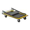 Image du produit Chariot de Transport - Plateau acier 720 x 460 - Poign&eacute;e Pliable H: 82 cm - Roulettes &Oslash; 10 cm - Charge 150 Kg
