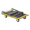 Image du produit Chariot de Transport - Plateau acier 910 x 610 - Poign&eacute;e Pliable H: 87 cm - Roulettes &Oslash; 13 cm - Charge 300 Kg