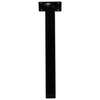 Image du produit Pied de Meuble - Carr&eacute; - Noir - 25 x 25 mm - 100 / 250 / 400 mm (Haut.)