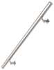 Image du produit Rampe d'Escalier - Rond &Oslash; 45 mm - Look Inox Bross&eacute; - 100cm & 270cm
