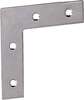Image du produit Equerre Plate d'assemblage - 4 trous - Zingu&eacute; - 40 &agrave; 250 mm