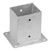 Image du produit Socle de Poteau sur platine - Pour Poteau 70 x 70 / 90 x 90 / 120 x 120 mm - Acier Galvanis&eacute;