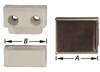 Image du produit Ferrure d'assemblage - Mati&egrave;re synth&eacute;tique - Cache vis nickel&eacute; - 3 parties pr&eacute;-assembl&eacute;es - Blanc & Brun (2p)