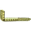 Image du produit Gond (Crampon) en L (Empreinte Plate) - Rustique - Filetage Bois - Laiton