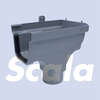 Image du produit Scala - Naissance Droite pour Goutti&egrave;re C140 Coex - Gris Fonc&eacute;