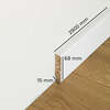 Image du produit LALEGNO - Plinthe massive pr&eacute;-peinte - arrondie - 15 x 68 x 2900 mm