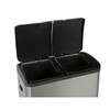 Image du produit Poubelle &agrave; p&eacute;dale Inox Mat - 2 x 20 L - Rectangulaire