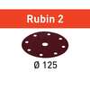 Image du produit FESTOOL - Abrasifs 'Rubin'- &Oslash; 125 mm (8 trous) - Grain: au choix