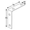 Image du produit Equerre sur chant - Equerre de chaise - Inox