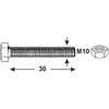 Image du produit Boulon &agrave; T&ecirc;te Hexagonale - Inox A2 - M10