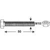 Image du produit Boulon &agrave; T&ecirc;te Hexagonale - Inox A2 - M10
