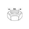 Image du produit Ecrou Hexagonal - Polyamide - Transparent (Blanc)