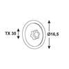 Image du produit Capuchon de recouvrement (pour TX) - PVC - Blanc