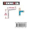 Image du produit Equerre Plate d'assemblage - 4 trous - Zingu&eacute; - 40 &agrave; 250 mm