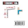 Image du produit Equerre Plate d'assemblage - 4 trous - Zingu&eacute; - 40 &agrave; 250 mm