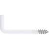 Image du produit Gond (Crampon) en L - Filetage Bois - Blanc