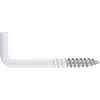 Image du produit Gond (Crampon) en L - Filetage Bois - Blanc