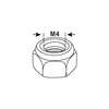 Image du produit Ecrou autobloquant (Ecrou de S&eacute;curit&eacute;) Hexagonal - Inox A2