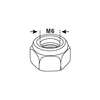 Image du produit Ecrou autobloquant (Ecrou de S&eacute;curit&eacute;) Hexagonal - Inox A2