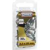 Image du produit Gond (Crampon) en L - Filetage Bois - Acier Galvanis&eacute;