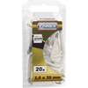 Image du produit Gond (Crampon) en L - Filetage Bois - Blanc