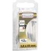 Image du produit Gond (Crampon) en L - Filetage Bois - Blanc