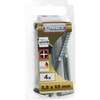 Image du produit Gond (Crampon) en L (Empreinte PH-Drive) - Filetage Bois - Acier Galvanis&eacute;