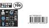 Image du produit Roulettes Design &Oslash; 50mm - Kit 4 pivotantes / 2 avec frein - Charge max 40kg - Hauteur tot. 70mm - Plateau 60 x 60 mm