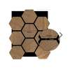 Image du produit IKIWOOD - Lambris Acoustique Hexagonal - Paulownia (A/B) - 22 x 755 x 620 mm (2.41m&sup2;-)