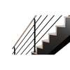 Image du produit Rampe lisse en Alu Noir / Main courante en H&ecirc;tre, pour escalier ''Lima'' (s/cde +/- 10 jours)