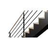 Image du produit Rampe lisse en Alu Noir / Main courante en Ch&ecirc;ne, pour escalier ''Lima'' (s/cde +/- 10 jours)