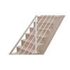 Image du produit Rampe lisse en Alu Blanc / Main courante en H&ecirc;tre, pour escalier ''Lima'' (s/cde +/- 10 jours)