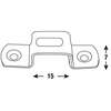 Image du produit Gache-Bride Plat Zingu&eacute; 15 x 7 mm
