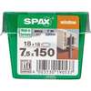 Image du produit SPAX&reg;- Vis Chassis (+ Couv. Blanc) - &Oslash; 7,5 mm - T&ecirc;te frais&eacute;e - WIROX - T-STAR Plus (T30) - Filetage total