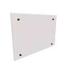 Image du produit Kordo - Verre synth&eacute;tique pour Garde-corps OPALU / PRESTIO - 940 x 640 x 4mm + 4 supports NOIR