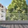 Image du produit Kordo - Verre synth&eacute;tique pour Garde-corps OPALU / PRESTIO - 940 x 640 x 4mm + 4 supports NOIR