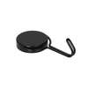 Image du produit Crochet Magn&eacute;tique - Noir - Rotatif 360&deg; - &Oslash; 32 x 65 mm - 8 Kg (1 pi&egrave;ces)